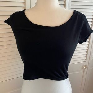 cross back crop top